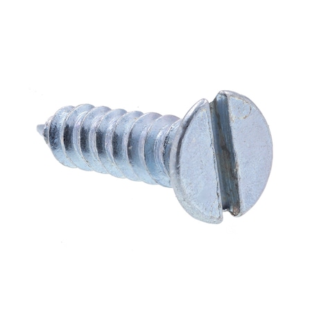 Prime-Line Wood Screw, Flat Head Slotted Drive No. 4 X 1/2in Zinc Plated Steel 50PK 9198490